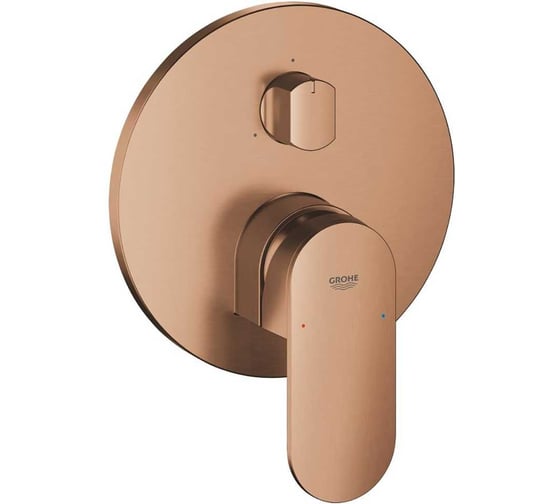 Смеситель для ванны Grohe Plus с переключателем на 3 положения, теплый закат матовый 24093DL4