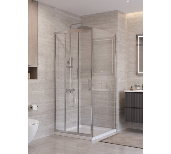 Душевой уголок BelBagno UNO-195-AF-31-100-C-Cr