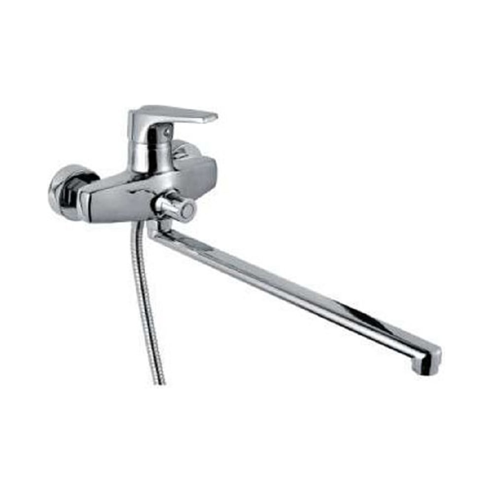 Смеситель для ванны MYNAH поворотный плоский излив, длиной 400 мм ...