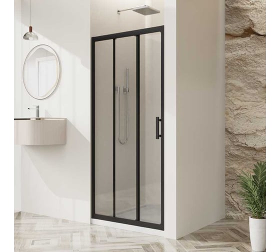 Душевая дверь BelBagno UNO-195-BF-3-100-C-NERO