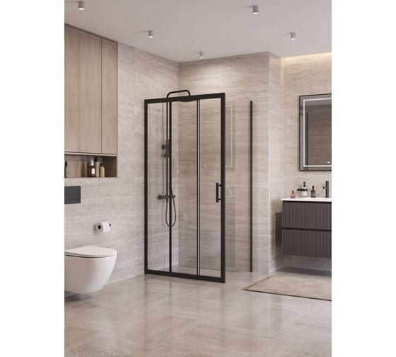 Душевой уголок BelBagno UNO-195-AHF-31-100/90-C-NERO