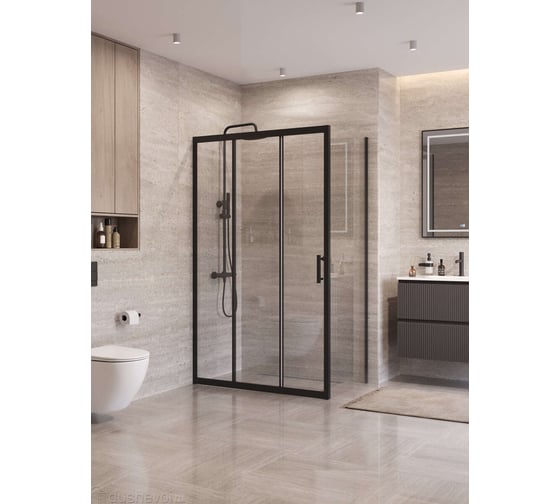 Душевой уголок BelBagno UNO-195-AHF-31-120/70-C-NERO