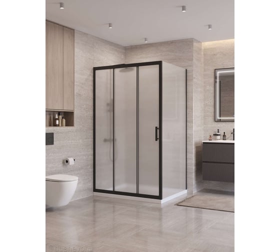 Душевой уголок BelBagno UNO-195-AHF-31-120/90-P-NERO