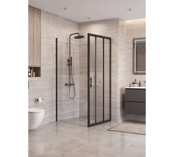 Душевой уголок BelBagno UNO-195-AHF-31-90/100-C-NERO