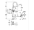 Смеситель для раковины Grohe Cubeo с донным клапаном L-size, матовый черный 1017672430 2