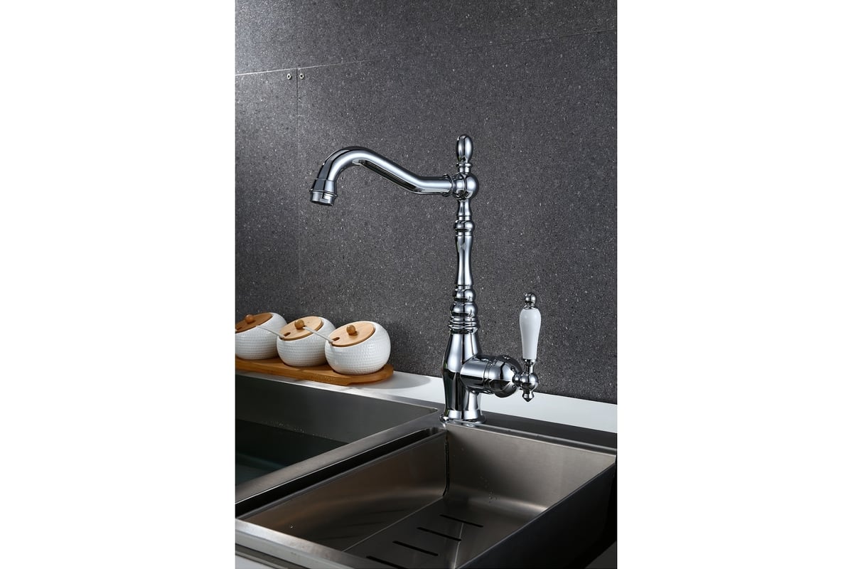 Смеситель для кухни MYNAH латунь, хром M5931 - выгодная цена, отзывы ...