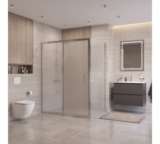 Душевой уголок BelBagno UNO-195-AH-1-160/90-P-Cr