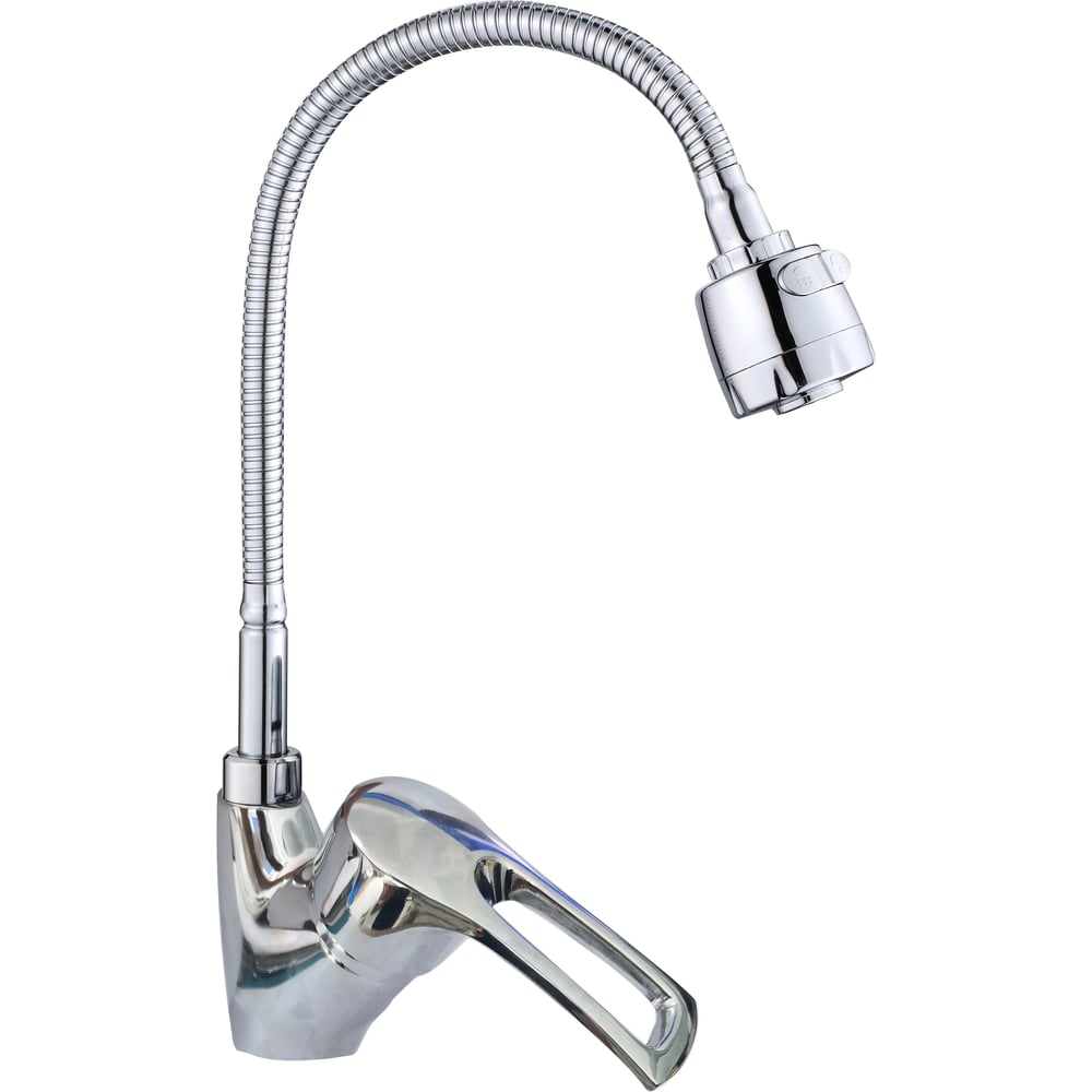 Смеситель для кухни MYNAH однорычажный, хром, гибкий излив, латунь ...