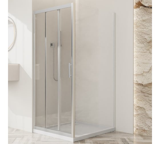 Душевой уголок BelBagno UNO-195-AHF-31-100/80-C-Cr