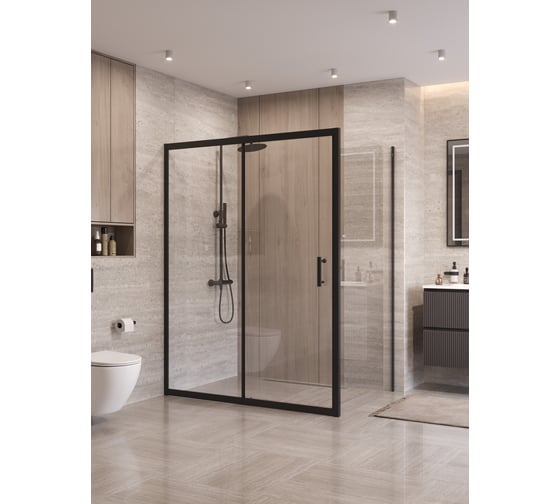 Душевой уголок BelBagno UNO-195-AH-1-140/90-C-NERO