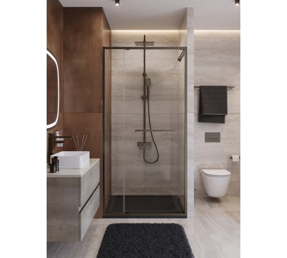 Душевая дверь Cezares LUX-B-FS-11-100-C-GM