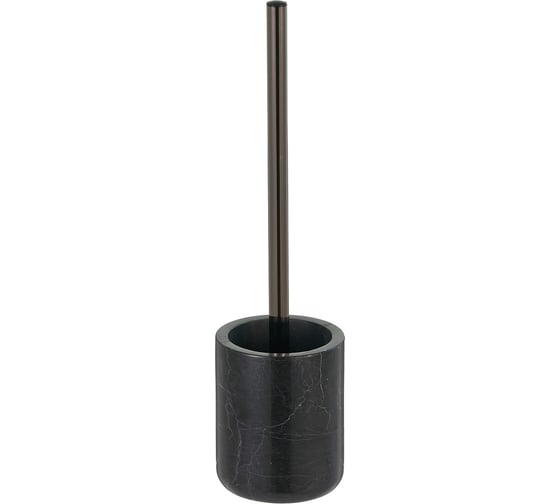 Ершик для унитаза Gipfel напольный Marble Nero 13x10/40 см 43433