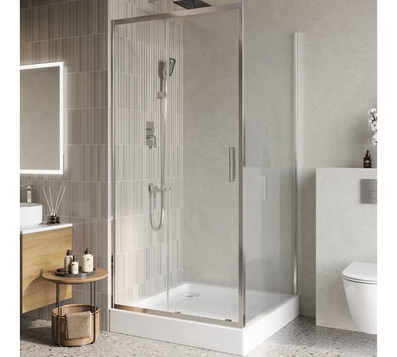 Душевой уголок BelBagno LUCE-A-1-100/100-C-Cr
