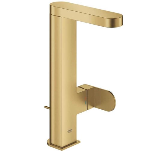 Смеситель для раковины Grohe Plus с донным клапаном, L-size, холодный рассвет матовый 23851GN4
