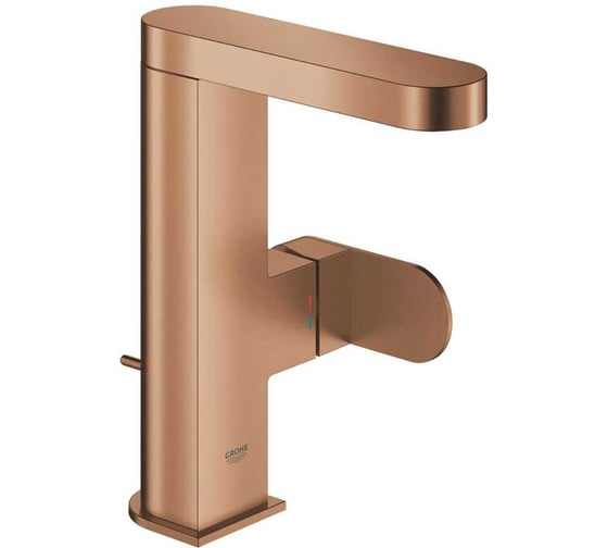 Смеситель для раковины Grohe Plus с донным клапаном, M-size, теплый закат матовый 23871DL4