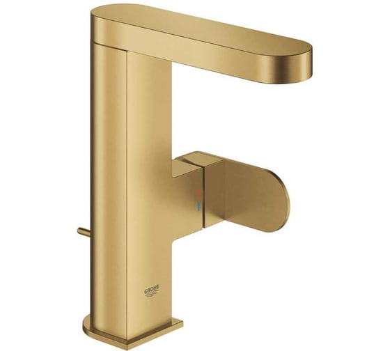 Смеситель для раковины Plus Grohe с донным клапаном, M-size, холодный рассвет матовый, 23871GN4