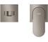 Внешняя часть смесителя для раковины Plus Grohe на 2 отверстия, M-Size, темный графит матовый 29303AL4 3
