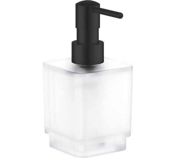 Дозатор жидкого мыла Grohe Selection Cube, матовый черный, 408052430