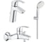 Готовый комплект для ванной комнаты GROHE Eurosmart, хром () 124470 1
