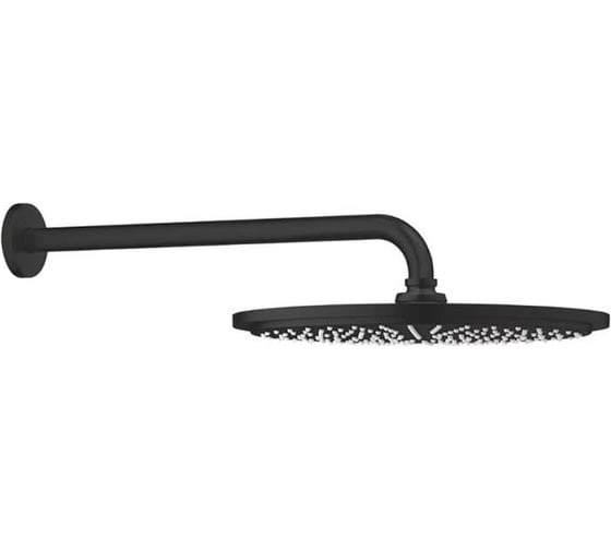 Верхний душ Grohe Rainshower Cosmopolitan Metal 310 8 л/мин, 1 режим, 380 мм, матовый черный 260662430