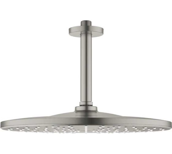 Верхний душ Grohe Rainshower 310 Mono с душевым кронштейном, сатиновая сталь 26560MS0