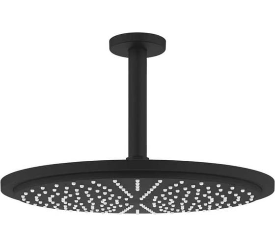 Верхний душ Grohe Rainshower Cosmopolitan 310 8 л/мин, 1 режим, 142 мм, фантомный черный 26067KF0