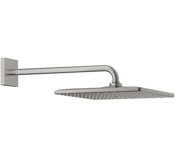 Верхний душ Grohe Rainshower Mono 310 Cube 7.5 л/мин, 1 режим, 422 мм, сатиновая сталь 26564MS0