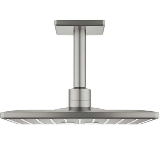 Верхний душ Grohe Rainshower SmartActive 310 Cube 2 режима, 142 мм, сатиновая сталь 26481MS0