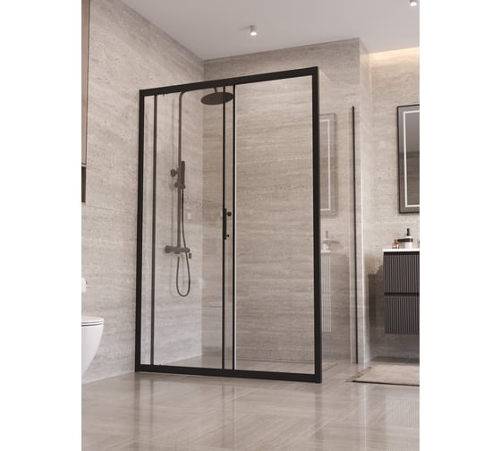 Душевой уголок BelBagno UNO-195-AH-1-130/90-C-NERO