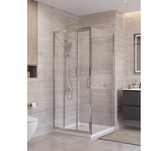 Душевой уголок BelBagno UNO-195-AHF-31-110/100-C-Cr