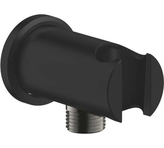 Подключение для душевого шланга Grohe Rainshower с держателем ручного душа, матовый черный 266582430