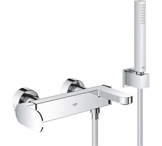 Смеситель для ванны Grohe Plus с душевым гарнитуром, хром 33547004