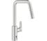 Смеситель для мойки инфокрасный Grohe Eurosmart с выдвижной лейкой, суперсталь 101235DC00 1