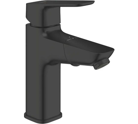 Смеситель для раковины Grohe Cubeo с выдвижным изливом, M-size, матовый черный 1017502430