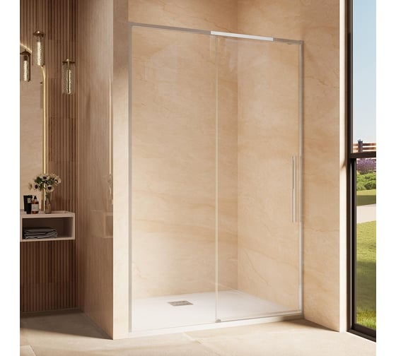 Душевая дверь Ультима (Ultima) VINCEA, 1300, хром, стекло прозрачное, VDS-7UL130CL