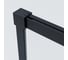 Душевая дверь VINCEA софт 2 (soft 2), 1200, черный, стекло прозрачное, VDS-3SO2120CLB 3