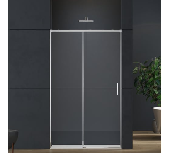 Душевая дверь VINCEA Софт 2 (Soft 2), 1200, хром, стекло прозрачное, VDS-3SO2120CL