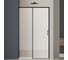 Душевая дверь Софт 2 (Soft 2) VINCEA 1100, черный, стекло прозрачное, VDS-3SO2110CLB 1
