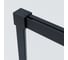 Душевая дверь Софт 2 (Soft 2) VINCEA 1100, черный, стекло прозрачное, VDS-3SO2110CLB 3