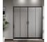 Душевая дверь Сити (City) VINCEA 1700, черный, стекло прозрачное, VDS-5CT2170CLB 1