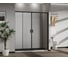 Душевая дверь Сити (City) VINCEA 1700, черный, стекло прозрачное, VDS-5CT2170CLB 2