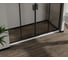 Душевая дверь Сити (City) VINCEA 1700, черный, стекло прозрачное, VDS-5CT2170CLB 5