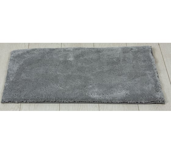 Коврик для ванной Joy Home Шегги HY25FH03 50x80 см, серый 16212