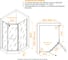 Уголок душевой RGW 90x120x195 PA-091-B Трапеция/Чёрный/Матовое/6 мм EasyClean 35089192-24 2