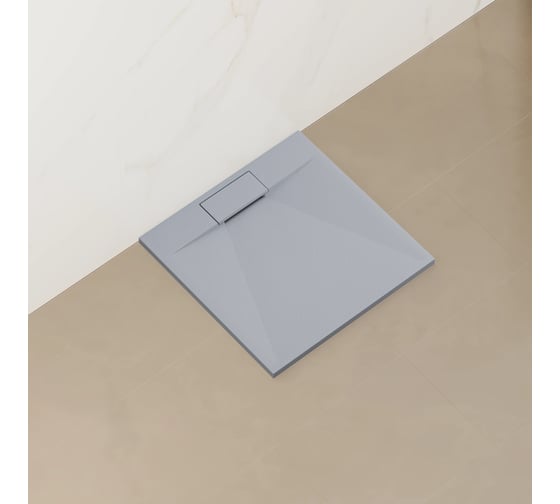 Поддон душевой RGW 90x90x2.6 TUS-099Co Бетон/квадратный слив 90 мм 55370199-10