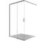 Душевая перегородка раздвижная AQUATEK Walk in AQ.WISL.120.1GM с держателем, 1200x2000, профиль оружейная сталь, стекло прозрачное 5/6 мм 00000148906 1