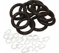 Кольцо для карниза Beroma 60 мм, 12 шт, бук 07710402