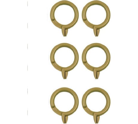 Кольцо-зажим для штор Beroma 12 шт, коричневый 07710398