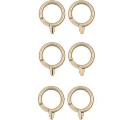 Кольцо-зажим для штор Beroma 12 шт, бук 07710396