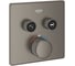 Внешняя часть термостата для душа Grohe Grohtherm SmartControl на 2 потребителя, сатиновый графит 29124MG0 1